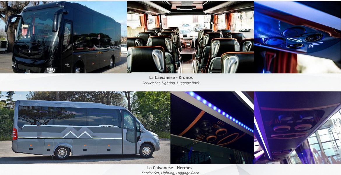 La Caivanese Kronos & Hermes · Mini-midi, Service set, lighting, luggage rack