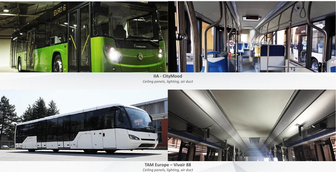 IIA CityMood · TAM Vivair 88, Ceiling panels, lighting, air duct