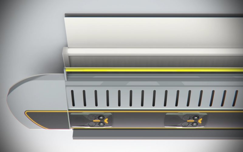 Perseus intercity luggage rack, representative image